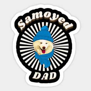 Samoyed dad Sticker